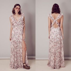 For love and lemons bee balm maxi floral dress